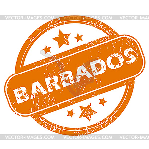 Barbados grunge icon - vector clip art