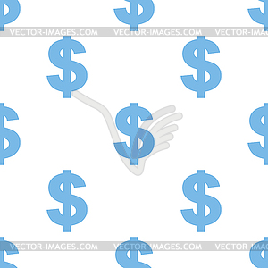 Dollar seamless pattern - vector clipart