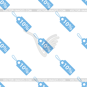 Price tag seamless pattern - color vector clipart