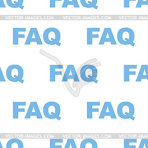 Faq seamless pattern - vector image