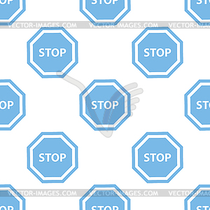 Stop seamless pattern - vector clipart / vector image