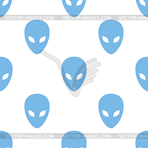 Alien seamless pattern - vector image