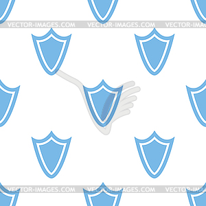 Shield seamless pattern - vector clip art