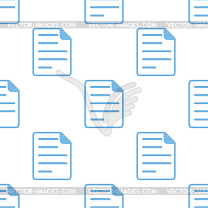 Document seamless pattern - vector clip art