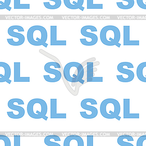 SQL seamless pattern - vector clipart