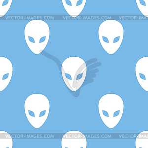 Alien seamless pattern - vector clipart