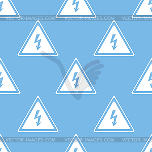 Voltage seamless pattern - vector image