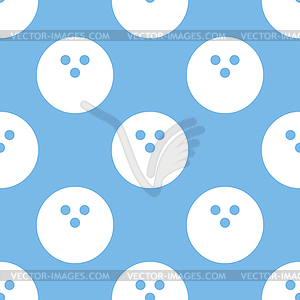 Bowling seamless pattern - vector image