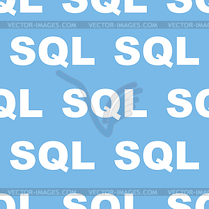 SQL seamless pattern - vector image