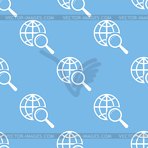 World scan seamless pattern - vector clipart