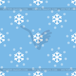 Snow seamless pattern - vector image