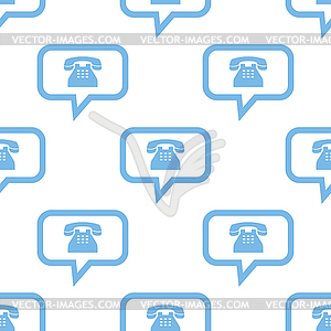 Phone seamless pattern - vector clipart