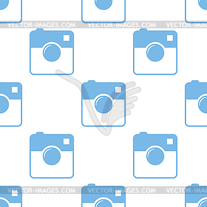 Camera seamless pattern - vector image