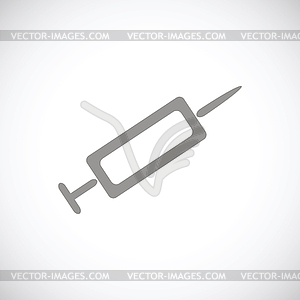 Syringe black icon - vector image