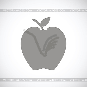Apple, черная икона - изображение в векторном виде