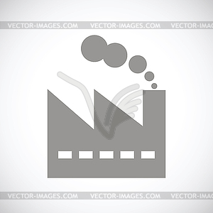 Завод черный значок - векторный клипарт / векторное изображение