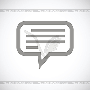 Talk black icon - vector image