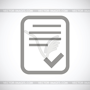 Document black icon - vector image