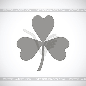 Clover black icon - vector clipart
