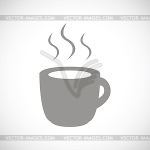 Coffee black icon - vector clipart