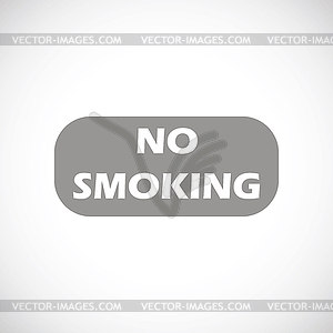 No smoking black icon - white & black vector clipart