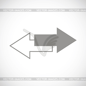 Reverse black icon - vector clip art