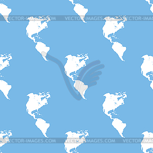 Continental Americas seamless pattern - royalty-free vector clipart