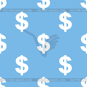 Dollar seamless pattern - vector image