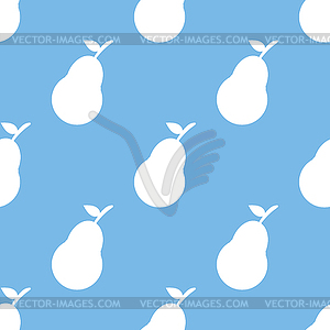Pear seamless pattern - vector image