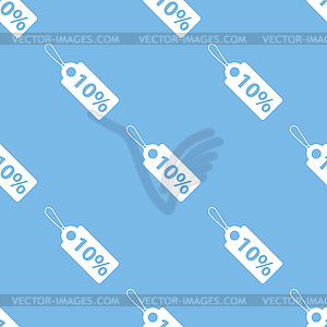 Price tag seamless pattern - vector clipart
