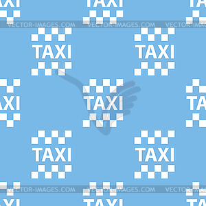 Taxi seamless pattern - vector clip art