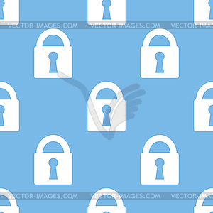 Lock seamless pattern - vector image