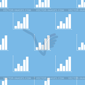 Chart seamless pattern - vector clipart