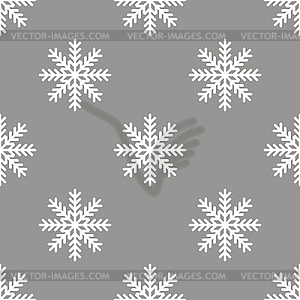 Snowflake seamless pattern - stock vector clipart