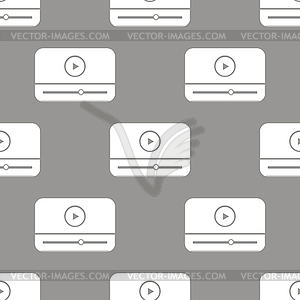 Player seamless pattern - vector clip art