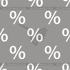 Percent seamless pattern - vector clipart / vector image
