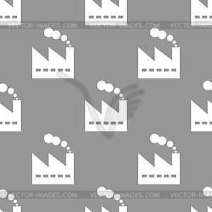 Factory seamless pattern - vector image