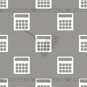 Calculator seamless pattern - vector clip art