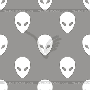 Alien seamless pattern - vector clip art