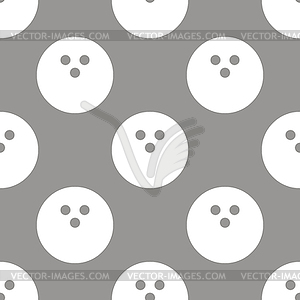 Bowling seamless pattern - vector clipart / vector image