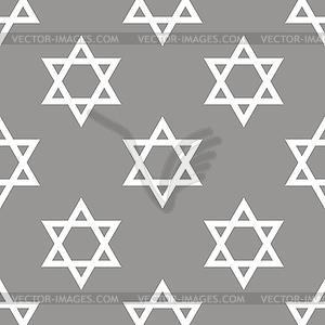 Judaism seamless pattern - vector clipart