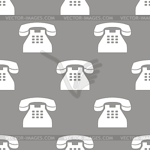 Telephone seamless pattern - vector image