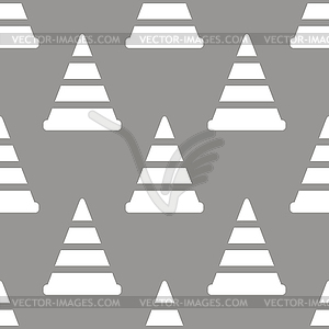 Worker sign seamless pattern - vector clipart / vector image