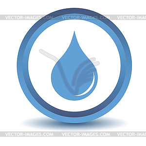 Blue Drop icon - color vector clipart
