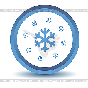 Blue Snow icon - vector clipart