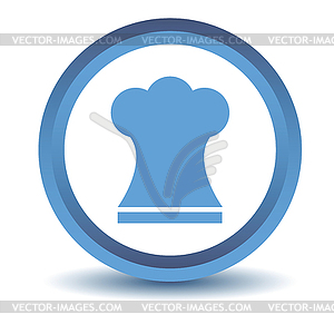 Blue Chef hat icon - vector clipart