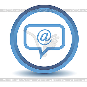 Blue Mail icon - royalty-free vector clipart