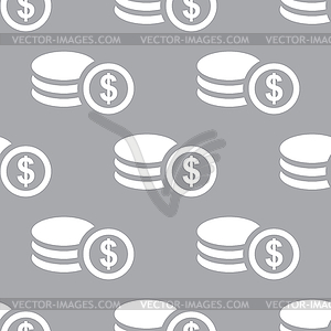 Money seamless pattern - vector clipart / vector image