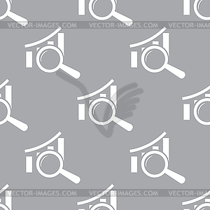 Graph scan seamless pattern - vector clipart / vector image