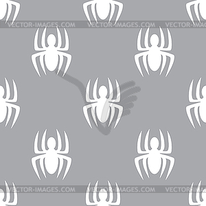 Spider seamless pattern - vector clip art